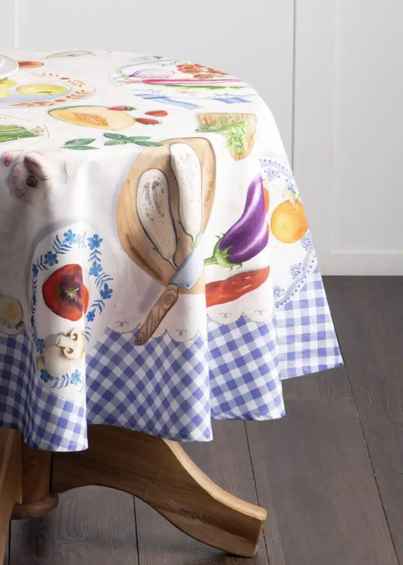 Gourmand Round Tablecloth