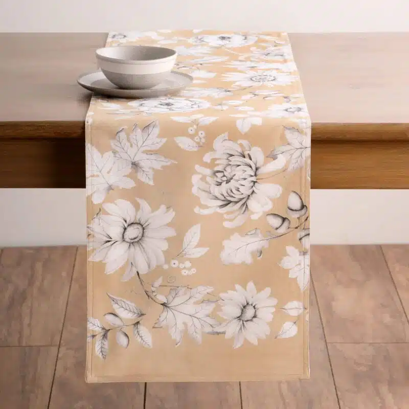 Pretty Autumn Table Runner-double side