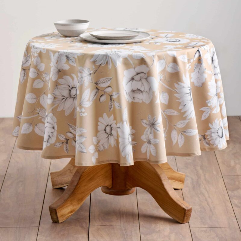 Pretty Autumn Round Tablecloth