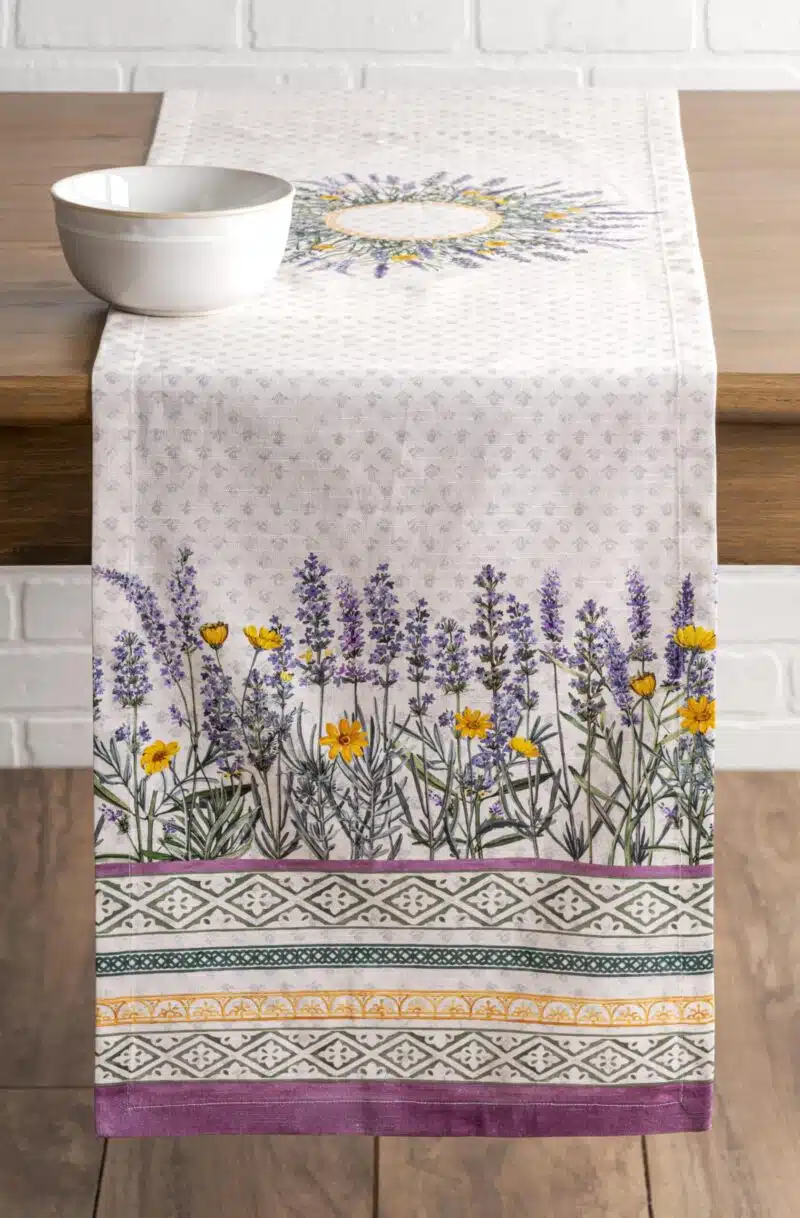 Fanny Lavender Table Runner-Single Side