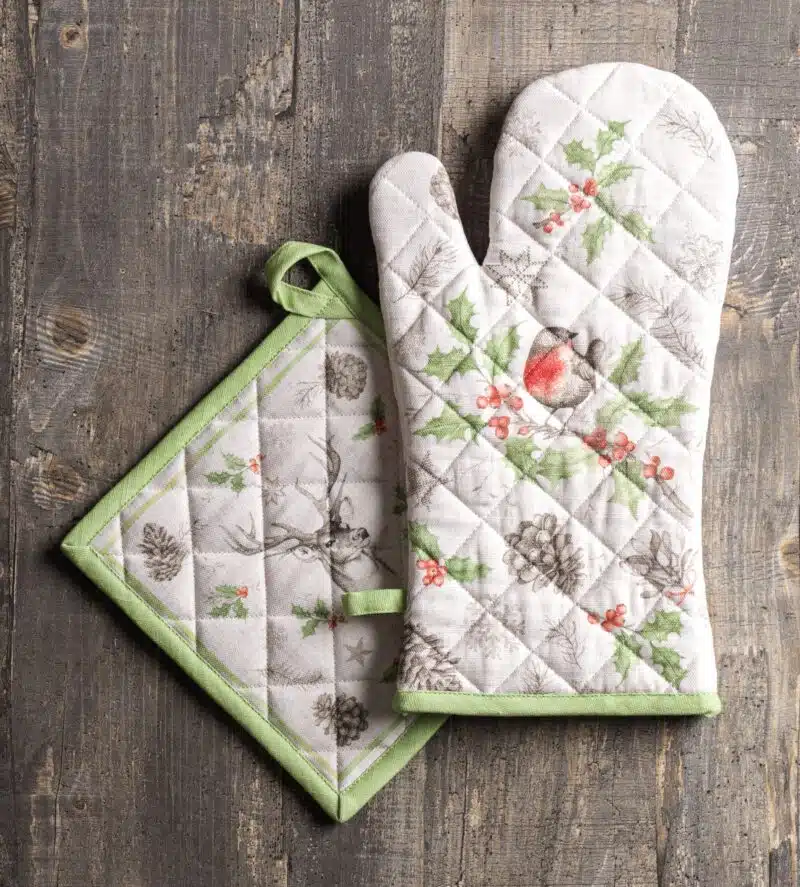 Christmas Dew Glove & Potholder