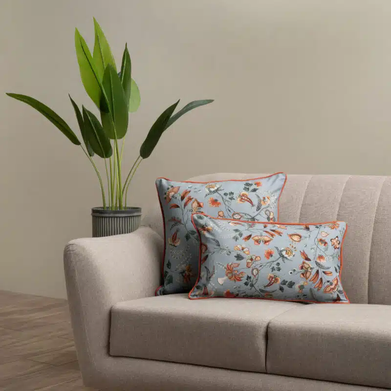 Dalida - Blue Decorative Cushion Cover