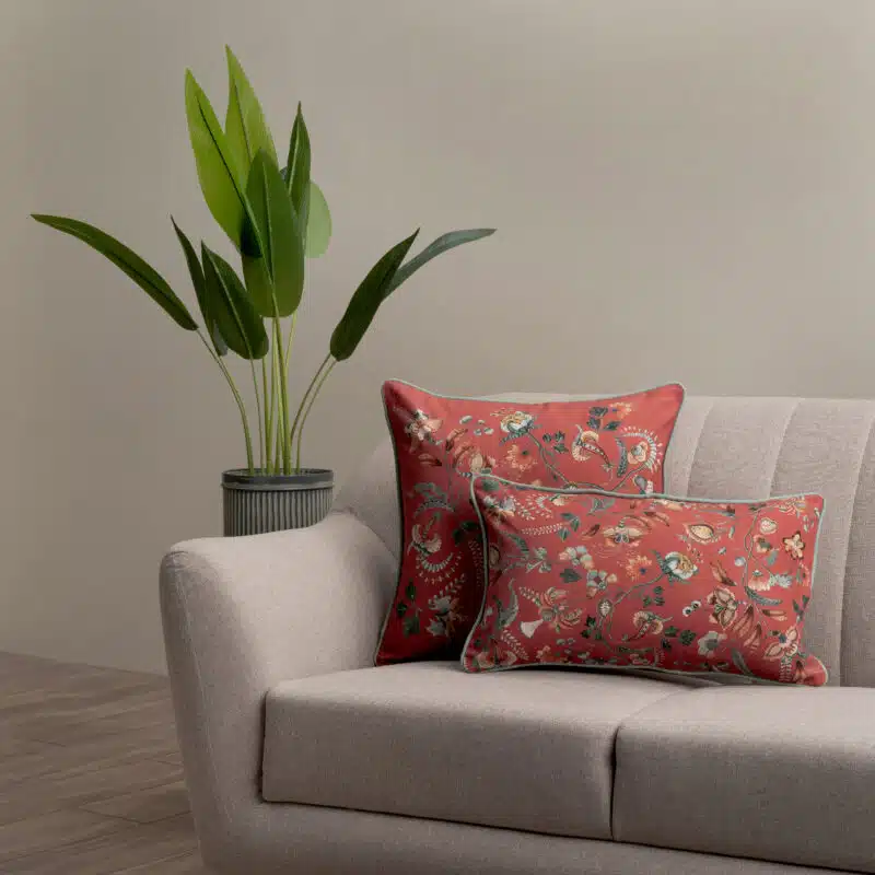 Dalida - Red Decorative Cushion Cover