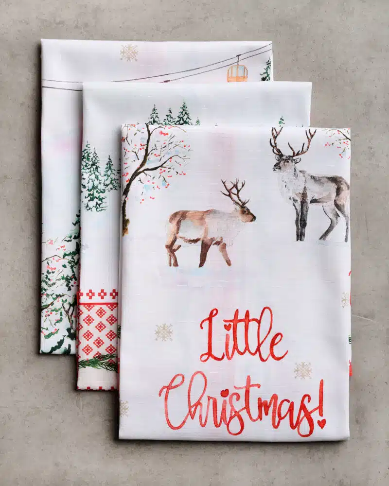 Rural Christmas Kitchen Towel