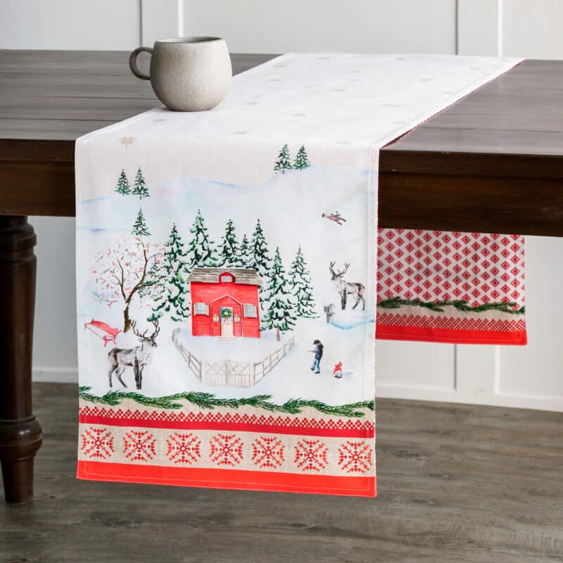Rural Christmas Table Runner