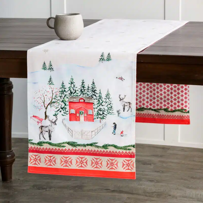 Rural Christmas Table Runner