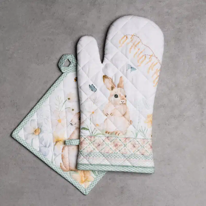 Easter Dew Glove & Potholder