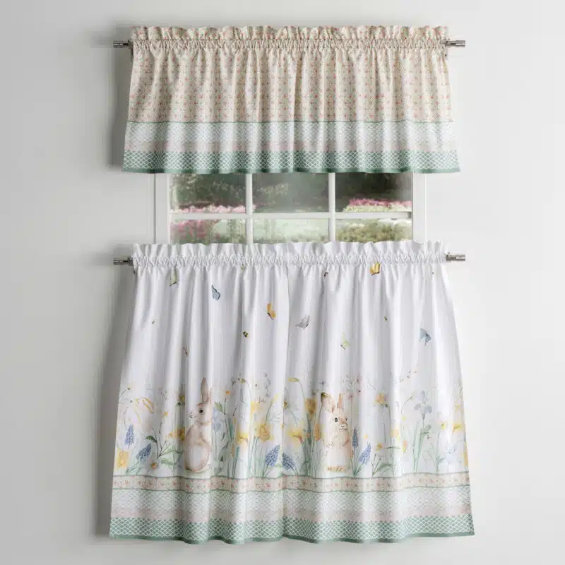 Easter Dew Kitchen Curtain