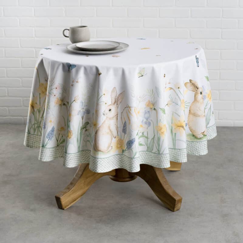 Easter Dew Round Tablecloth