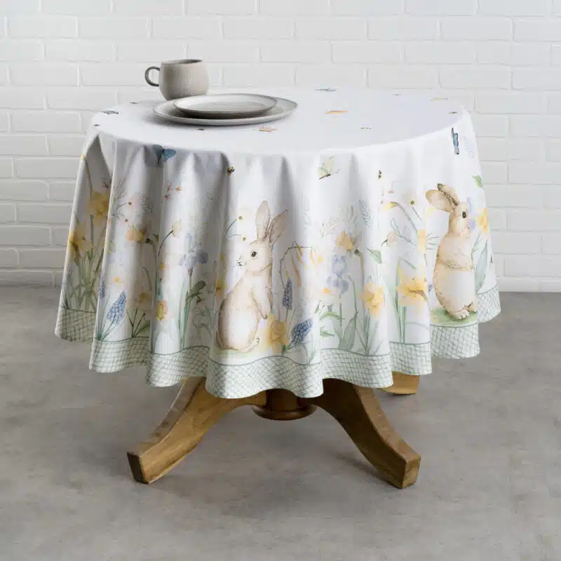 Easter Dew Round Tablecloth