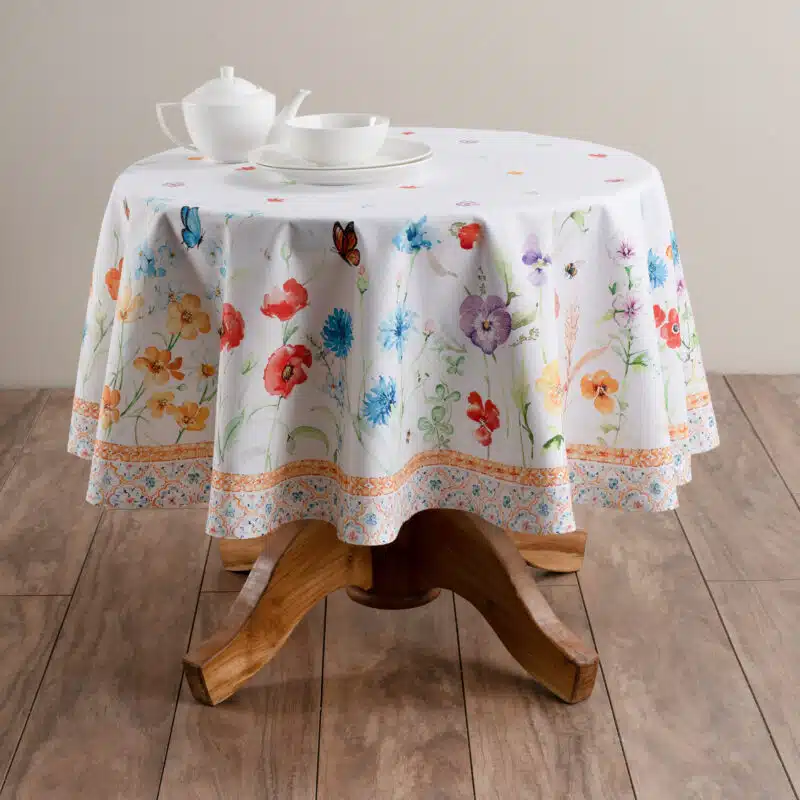 Summer Whisper Round Tablecloth