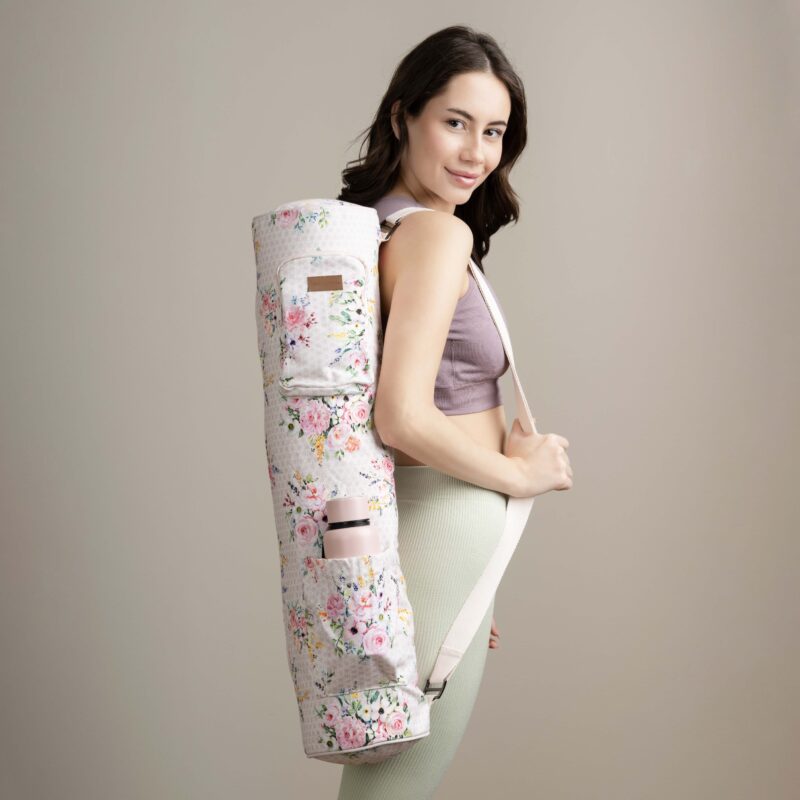 Sweet Rose Lavender Yoga Mat Bag