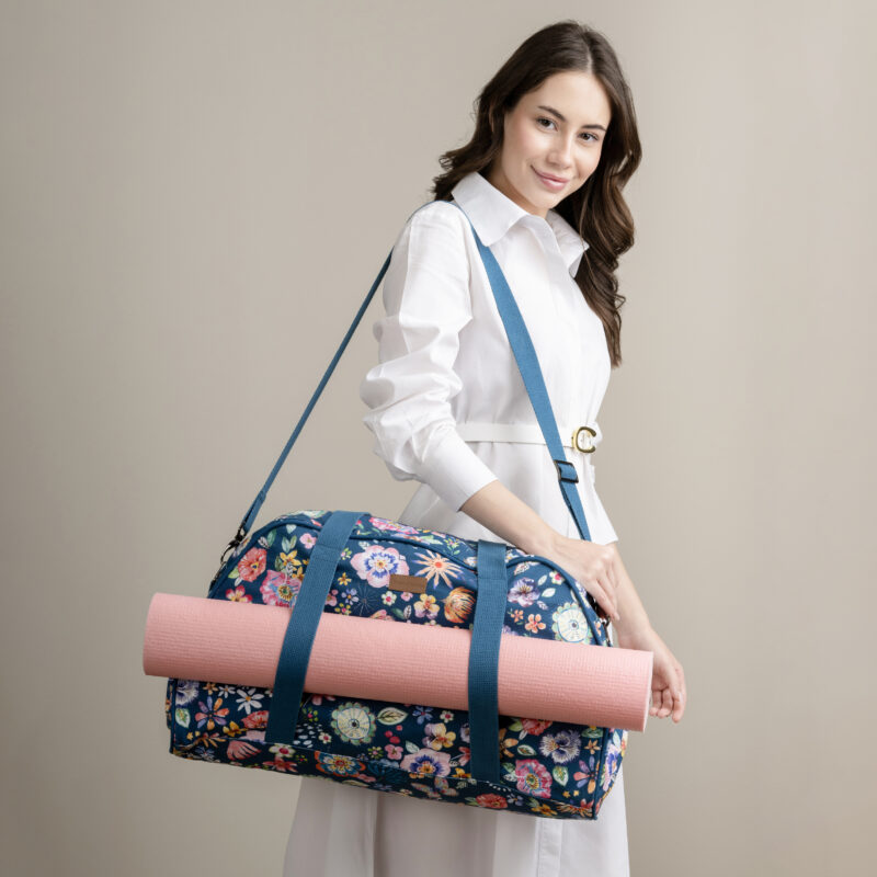 Happy florals Yoga Mat Duffle Bag