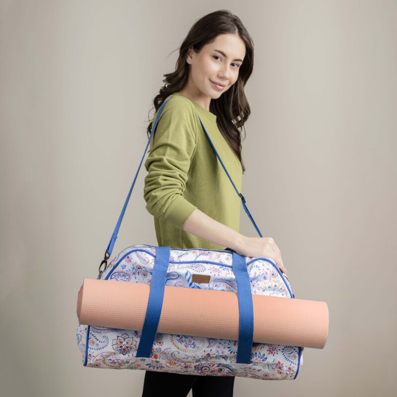 Indian floral Yoga Mat Duffle Bag