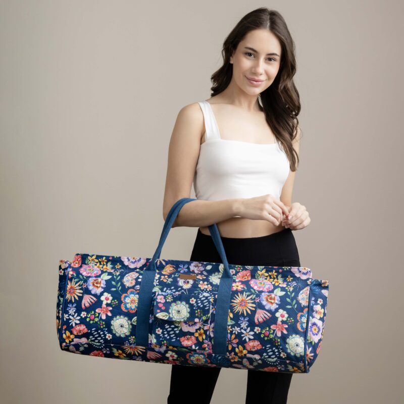 Happy florals Yoga Mat Tote