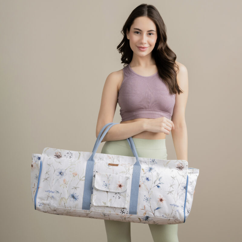 Ice florals Yoga Mat Tote