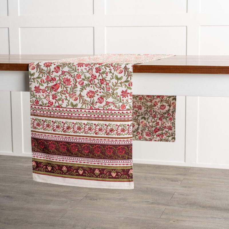 Reveillon Au Jardin Table Runner - Double Side