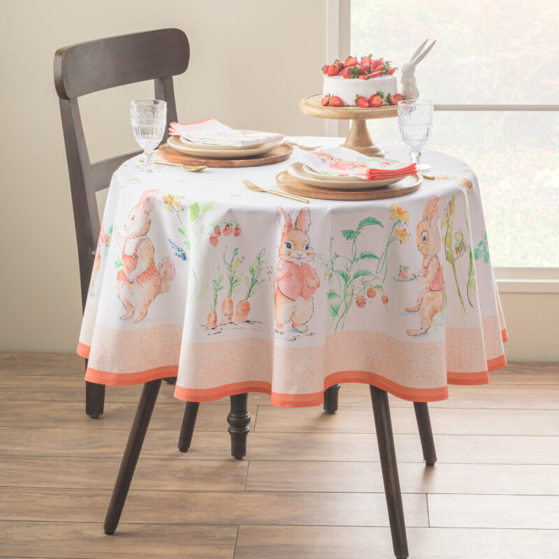 Bunny Party Round Tablecloth