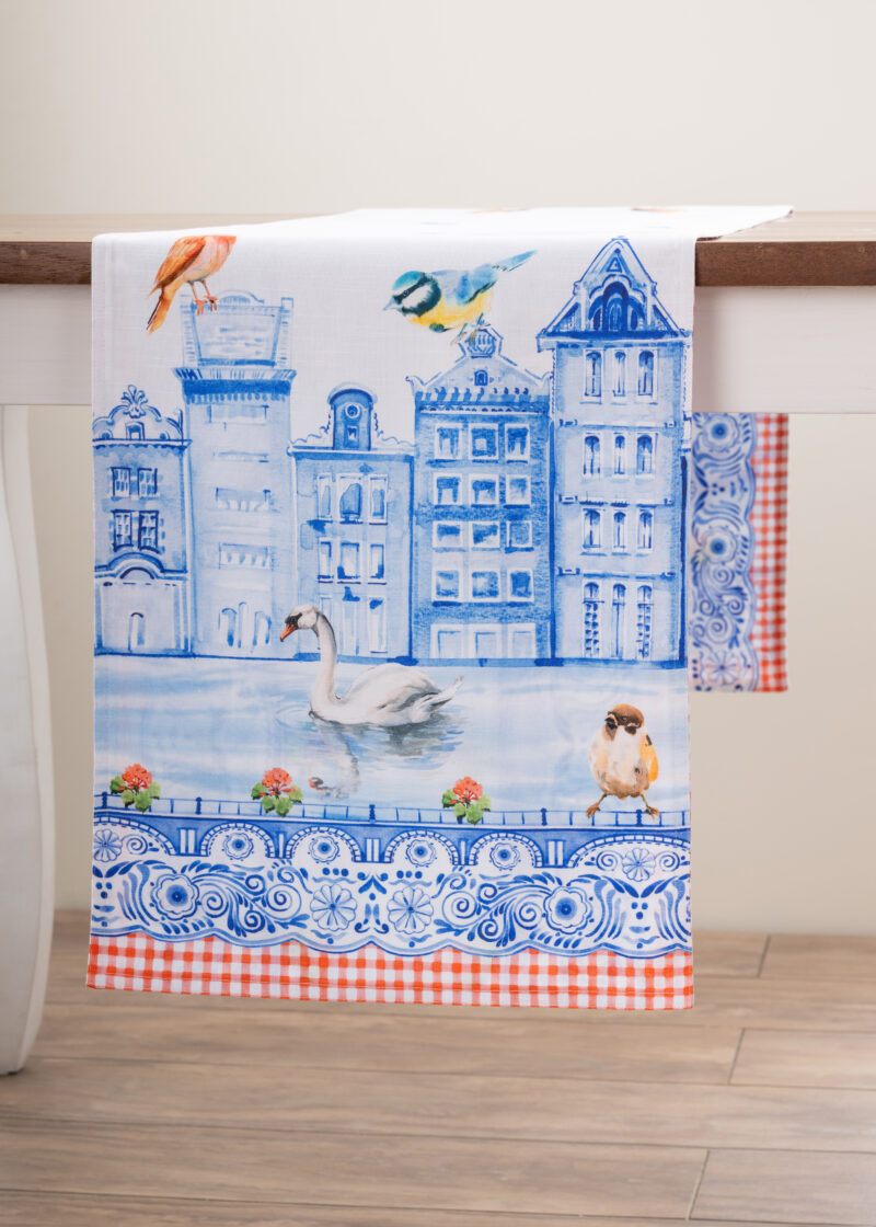Amsterdam Canals Table Runner - Double Side