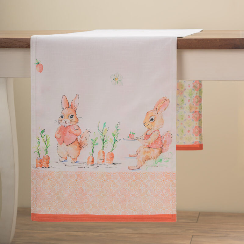 Bunny Party Table Runner - Double Side