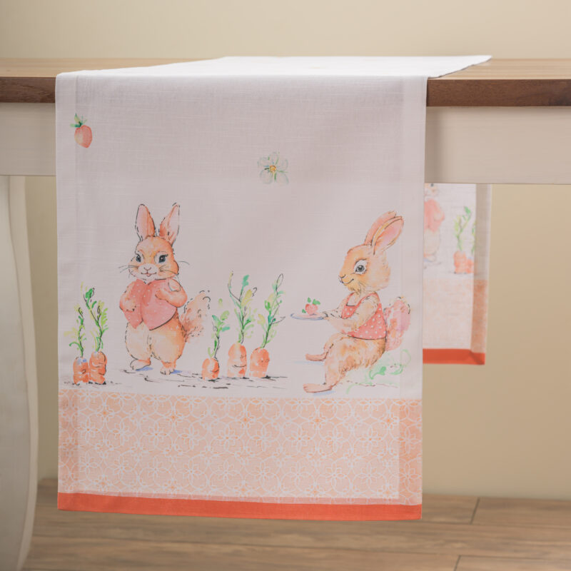 Bunny Party Table Runner-Single Side